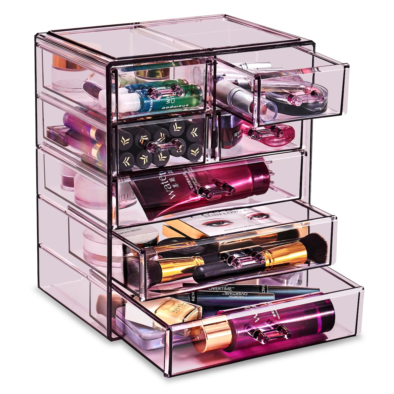 Sorbus Makeup & Jewelry Storage Case with 3 Large & 4 Small Drawers
